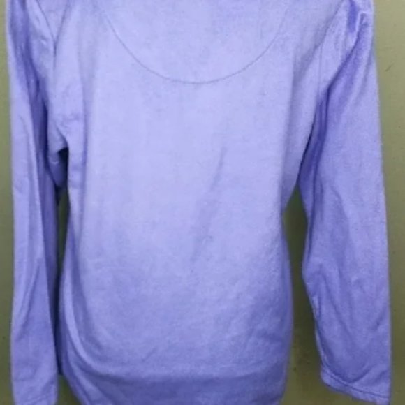 Hotel Spa Collection Brushed Fleece Periwinkle Pajamas PJs M/L - Picture 4 of 7